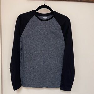 Old Navy: Men’s Cotton Long Sleeve Baseball T-Shirt, Size S